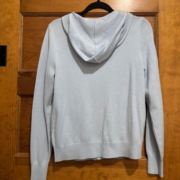 WOMENS REISS CASHMERE BLEND ZIP FRONT HOODED SWEATER - Picture 4 of 6